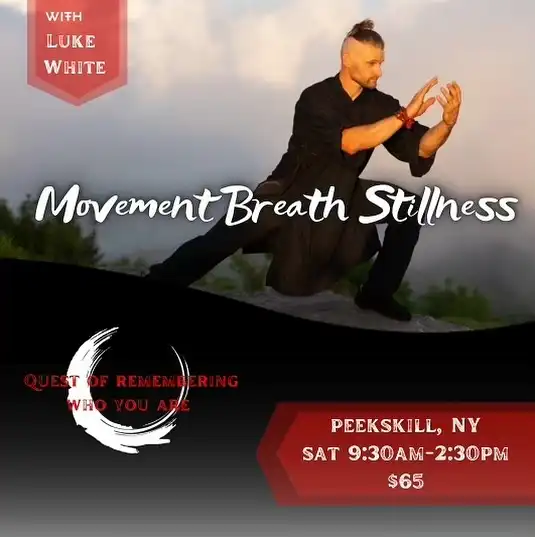 Flier for Movement Breath Stillness Workshop