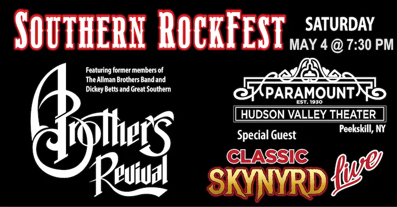 Flier for Southern Rock Fest at The Paramount