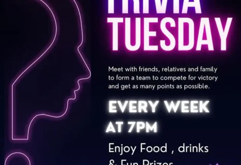 Flier for Slainte Trivia Tuesday