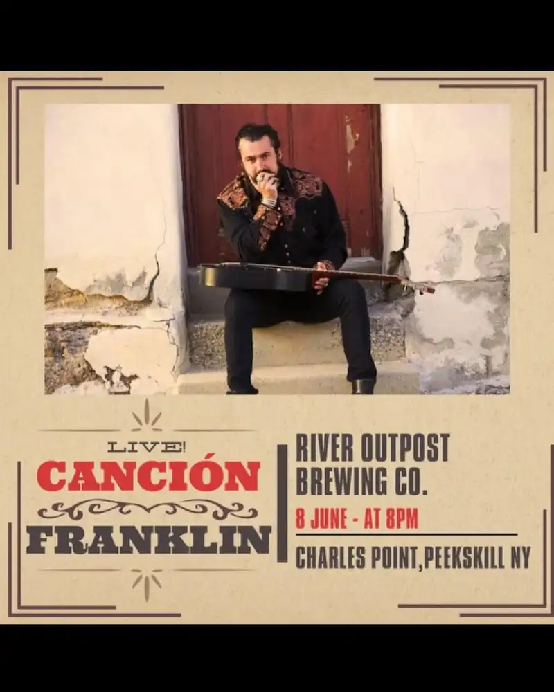 Flier for Cancion Franklin at River Outpost