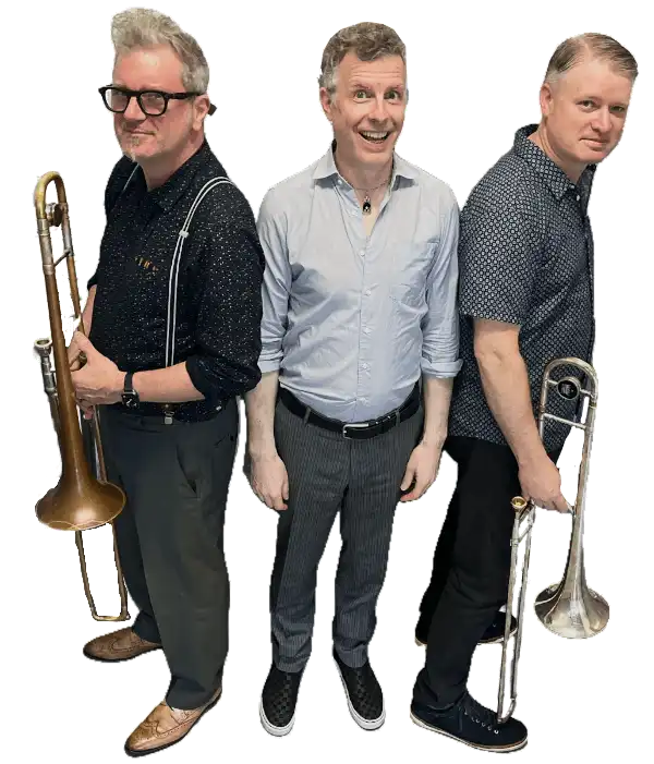 Promotional photo of The Dulcetones trio