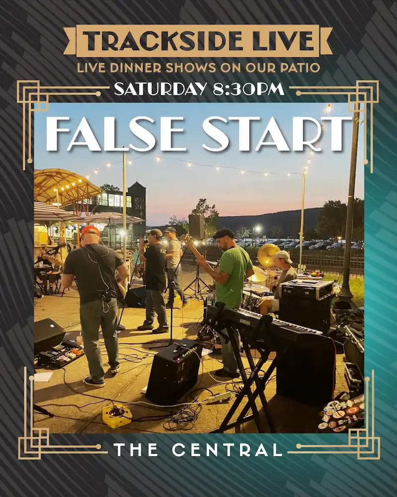 Flier for Trackside Live: False Start