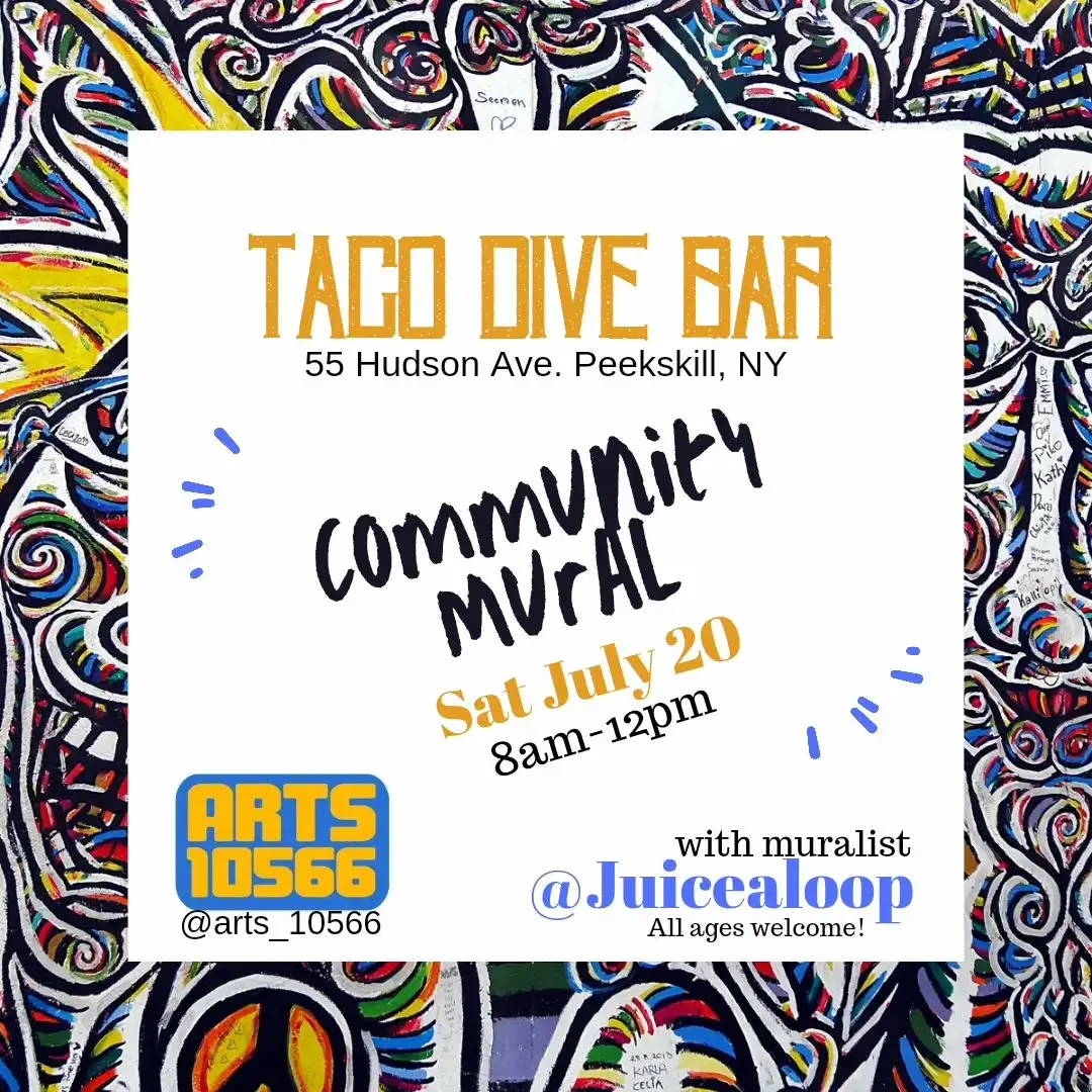 Flier for Taco Dive Bar Community Mural