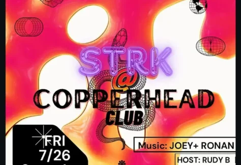 Flier for EVRBDY @ Copperhead Club