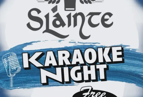 Flier for Slainte Karaoke Night