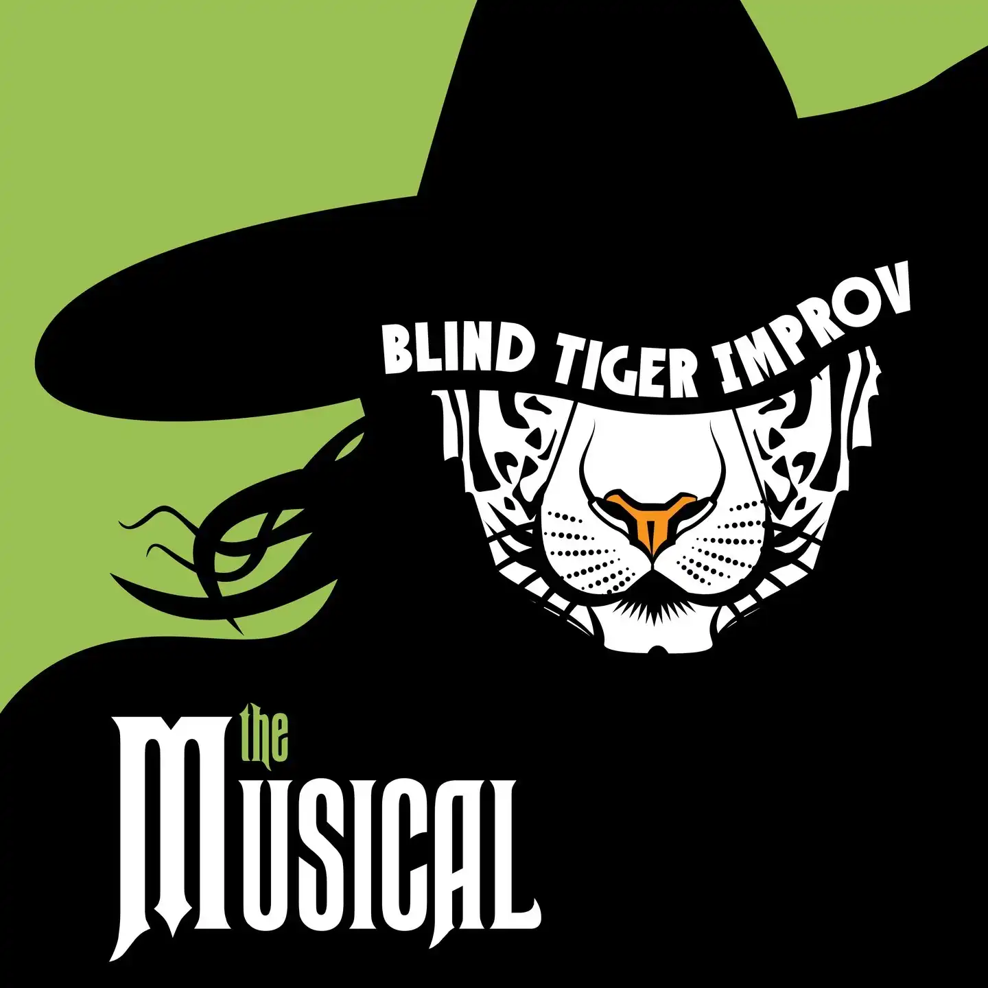 Flier for Blind Tiger Improv: The Musical in Peekskill, NY