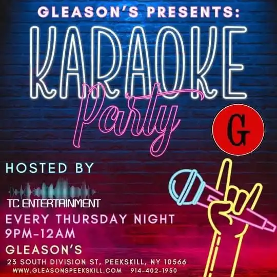 Gleason's Karaoke every Thursday night in Peekskill, NY