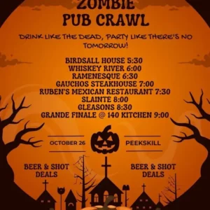 Halloween Zombie Pub Crawl in Peekskill, NY